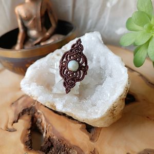 Bague perle d'amazonite
