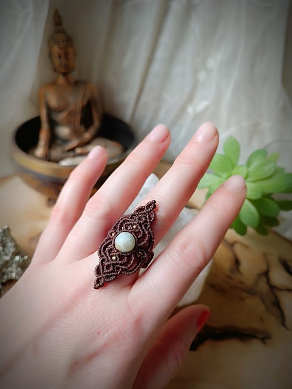 Bague perle d'amazonite – Image 3