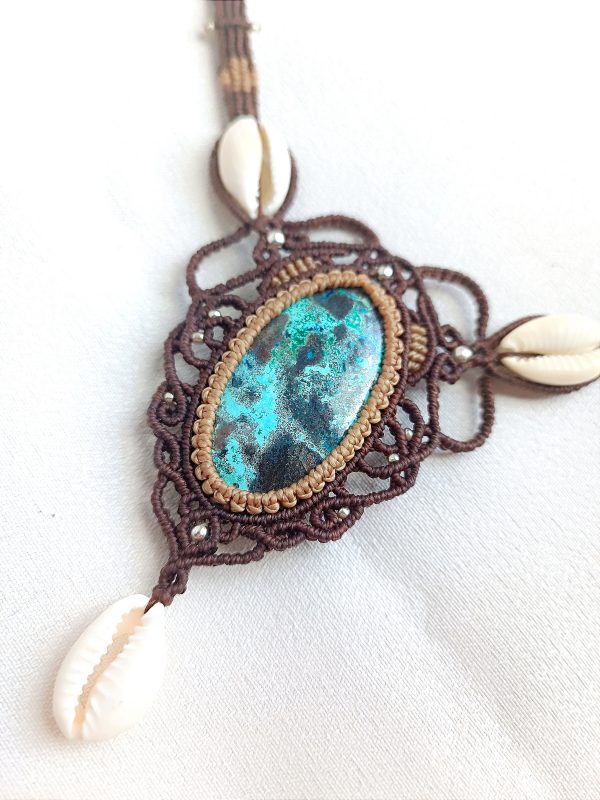 Collier azurite et cauris – Image 5