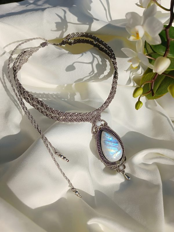 Collier labradorite blanche – Image 3