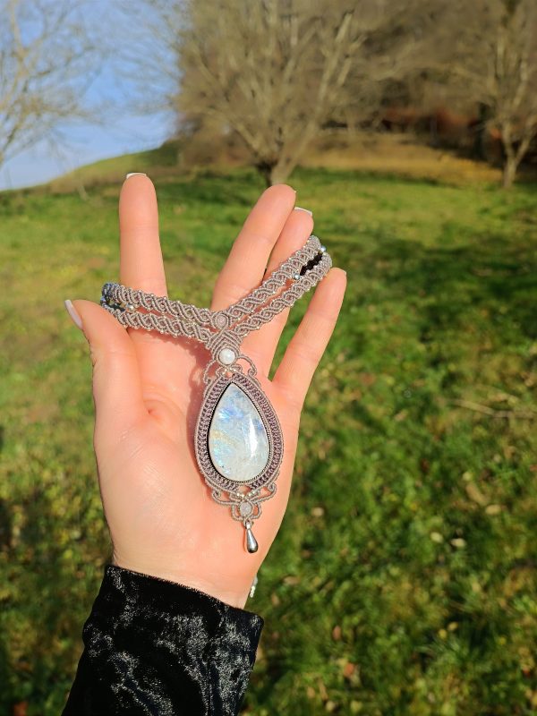 Collier labradorite blanche – Image 9