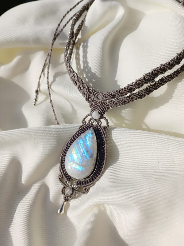 Collier labradorite blanche – Image 5