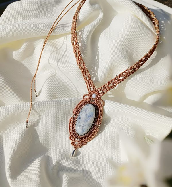 Collier labradorite blanche – Image 5