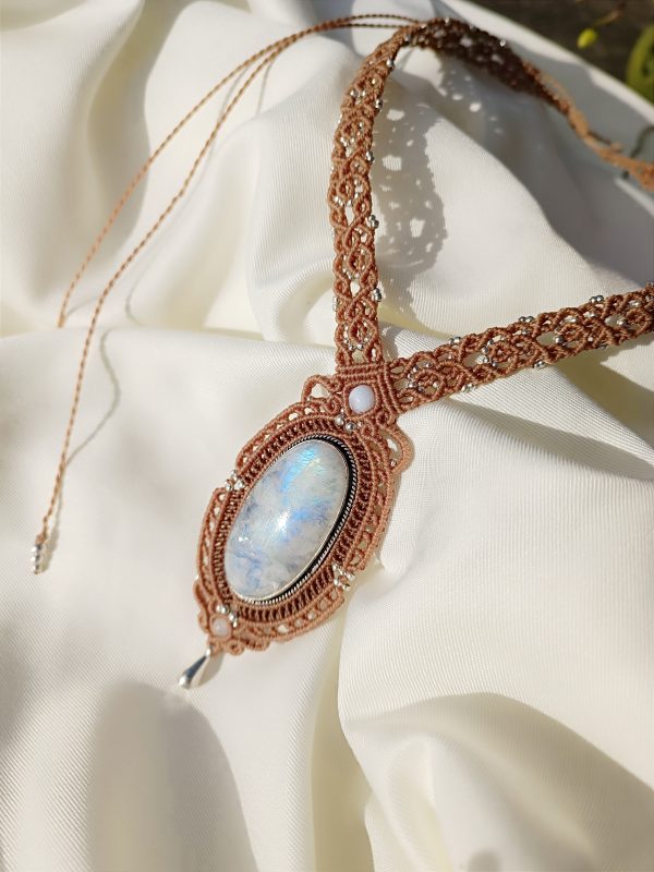 Collier labradorite blanche – Image 4