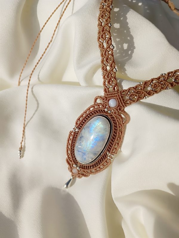 Collier labradorite blanche – Image 3