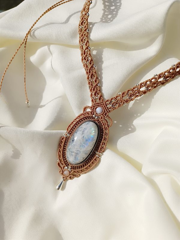 Collier labradorite blanche – Image 2