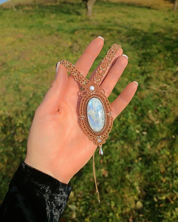 Collier labradorite blanche – Image 9