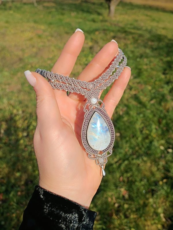 Collier labradorite blanche – Image 10