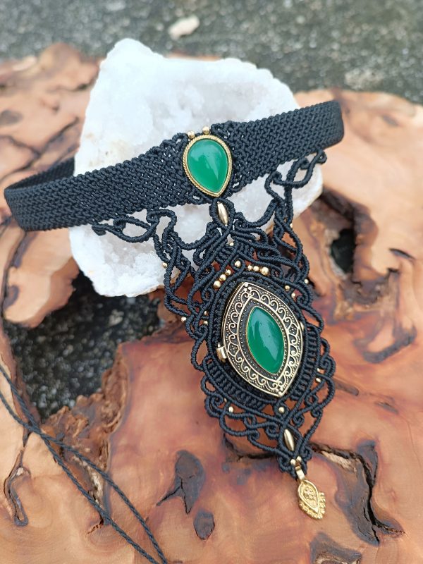 Collier boîte secrète onyx verte – Image 4