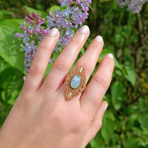 Bague pierre de lune