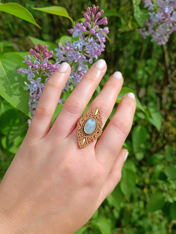 Bague pierre de lune