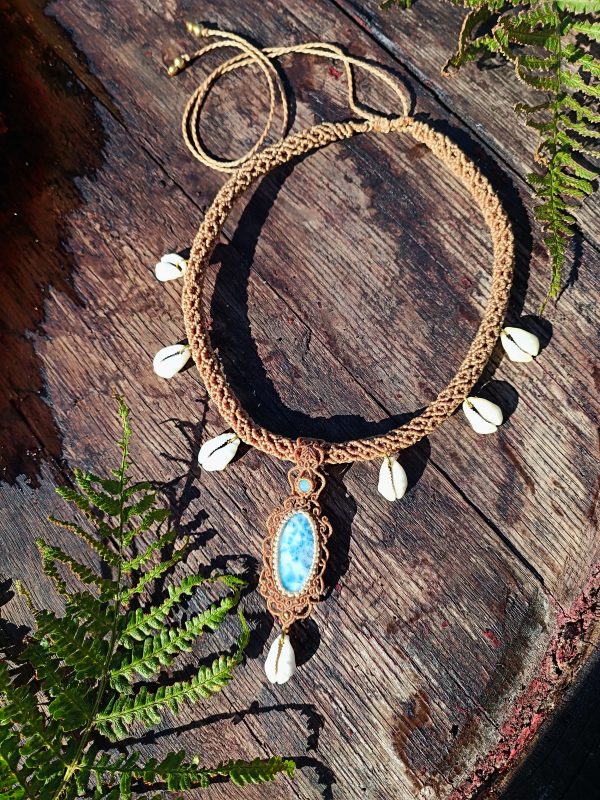 Collier larimar et opale
