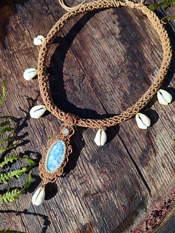 Collier larimar et opale – Image 2